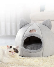 Bed for Cats Small Dogs Self-Warming Cat Tent Bed